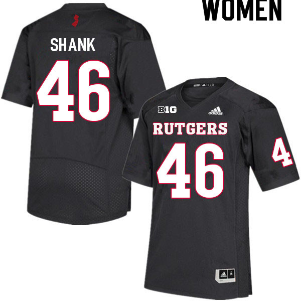 Women #46 Brendan Shank Rutgers Scarlet Knights College Football Jerseys Sale-Black